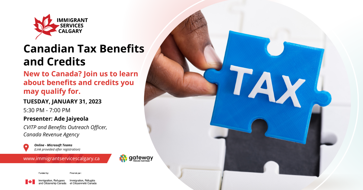 Workshop: Canadian Tax Benefits and Credits