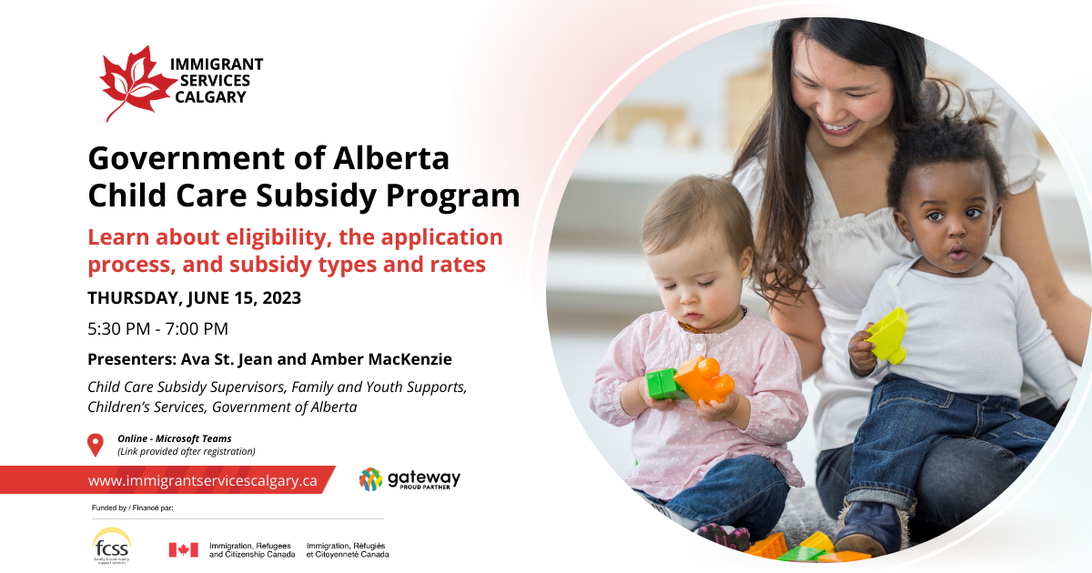 Workshop: Government of Alberta – Child Subsidy Program