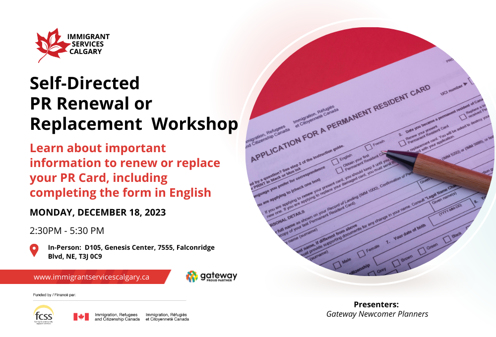 Workshop: Self-Directed PR Renewal or Replacement
